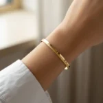 Simli Düz Ajda Bilezik - Görsel 2