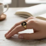 ÇITIR YÜZÜK (Arı Motifli) - Görsel 2