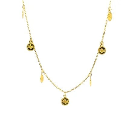 BEŞLİ TUĞRA KOLYE